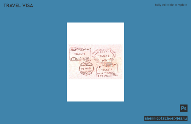Beispielvorschau für einen ägyptischen Visastempel
